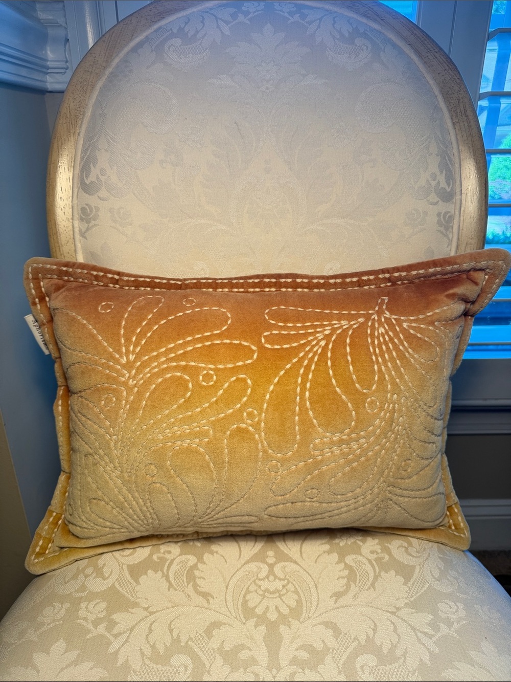 Aphorism for Anthropologie Embroidered Pillow